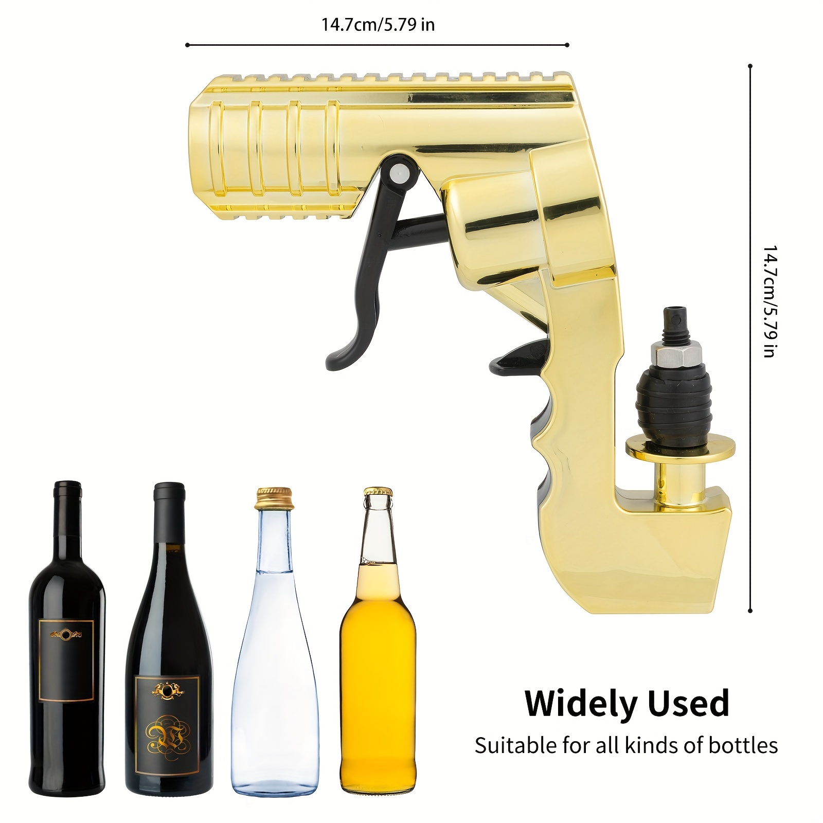 Adjustable Champagne Gun Beer Gun Wine Dispenser Bottle Beer