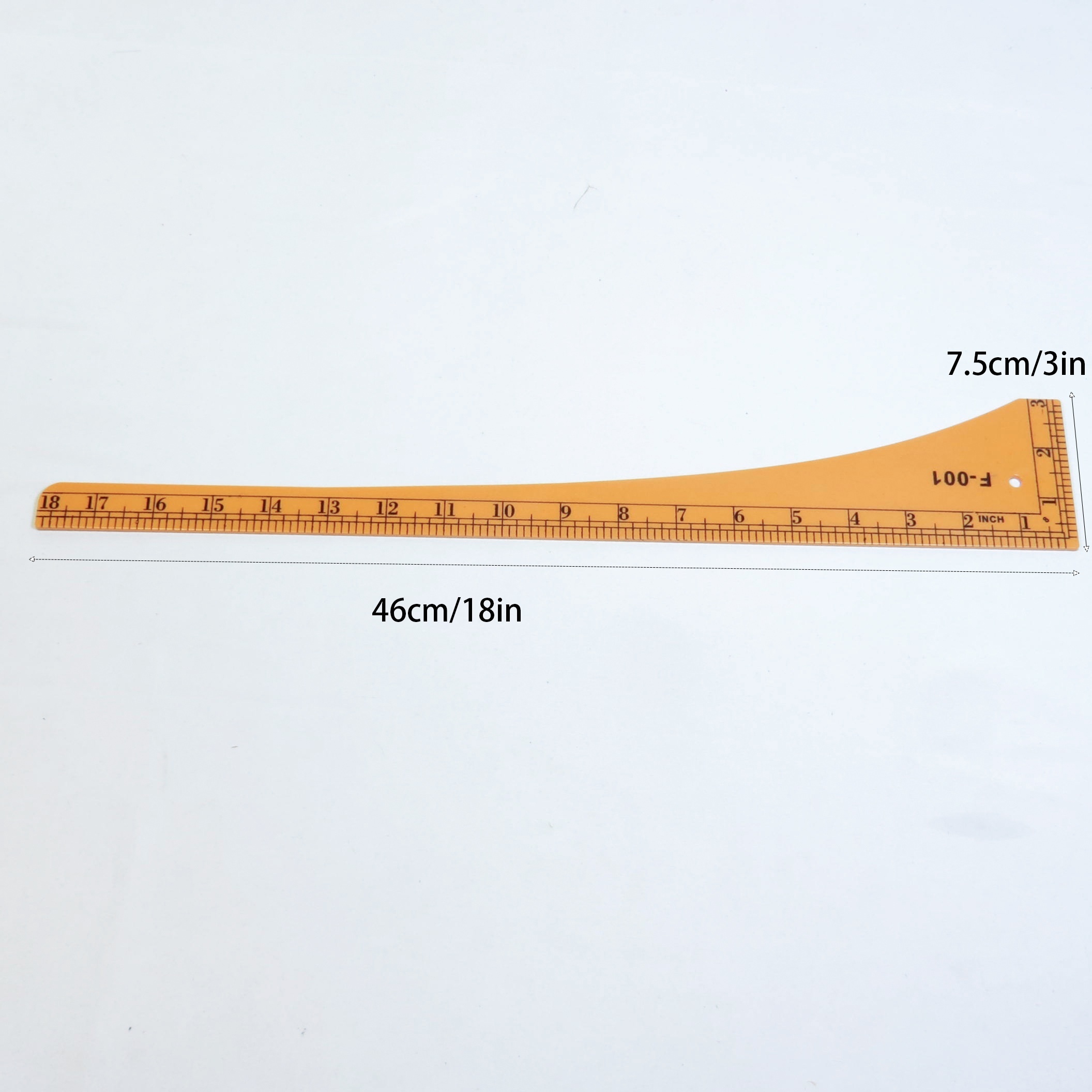 Curved Ruler Plastic Sewing Ruler L- Square Curve Ruler Sewing Measure  Tailor Ruler Clear Sewing Ruler for Tailor Craft Tool Drawing Measuring