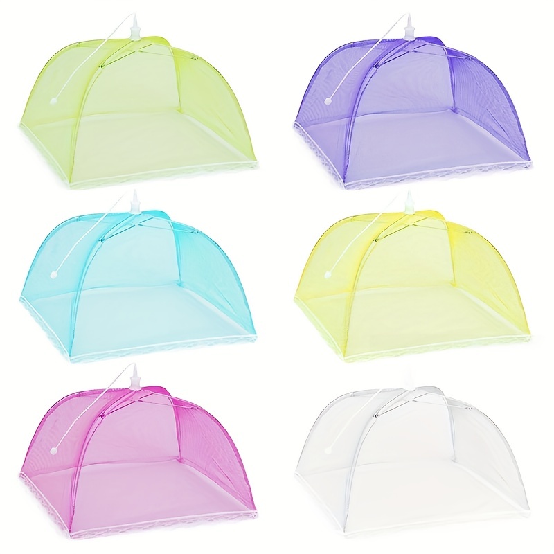 

1pc Foldable Mesh Food Covers - Anti-fly And Mosquito Tent Dome Net Umbrella Picnic Protect Dish Cover - Kitchen Accessories