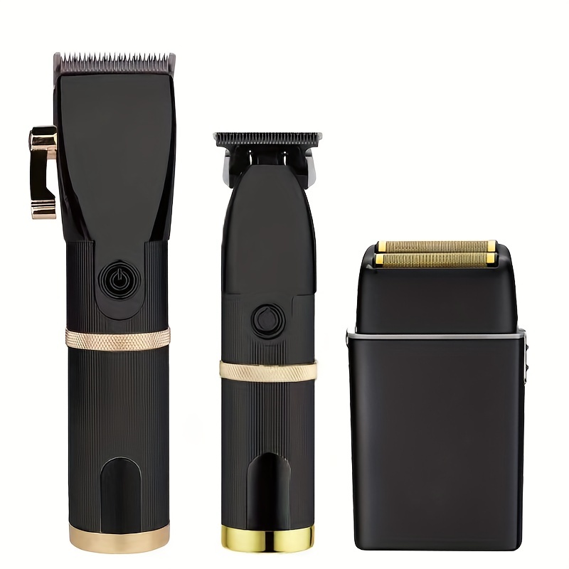 Three piece Professional Hair Clipper Set Carving Razor - Temu