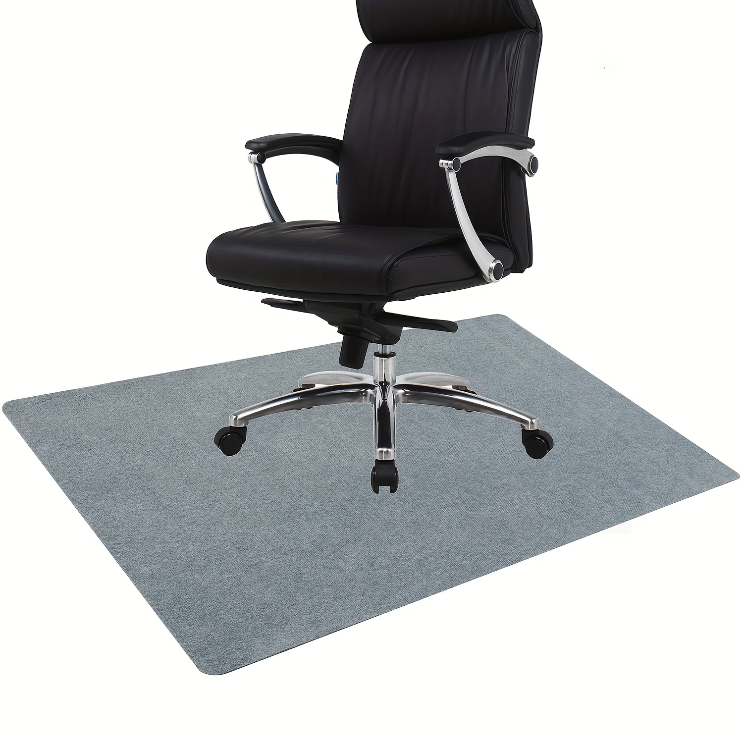  Tapete redondo negro y blanco para silla de oficina