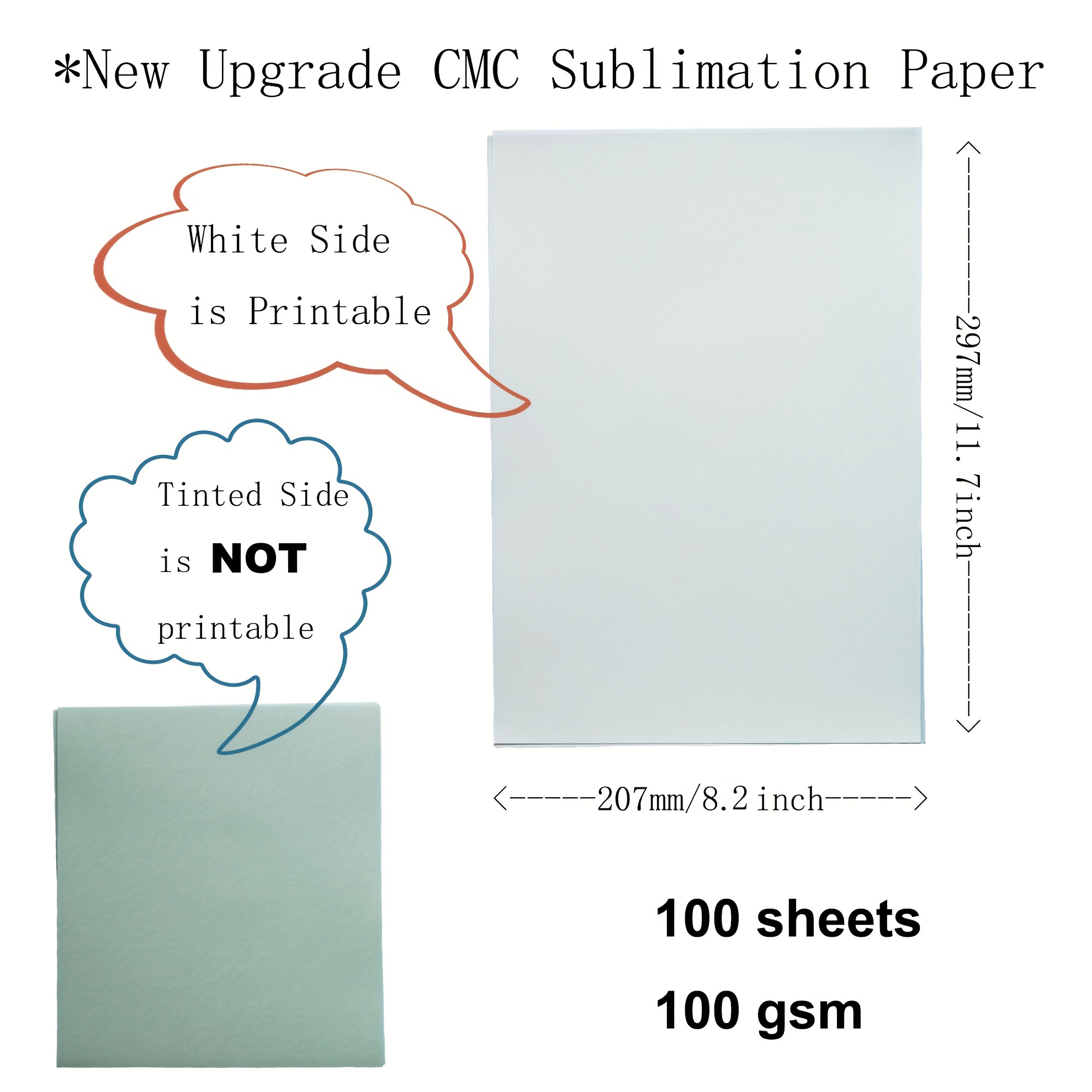 Sublimation Paper For Mug Small Size Any Inkjet Printer - Temu