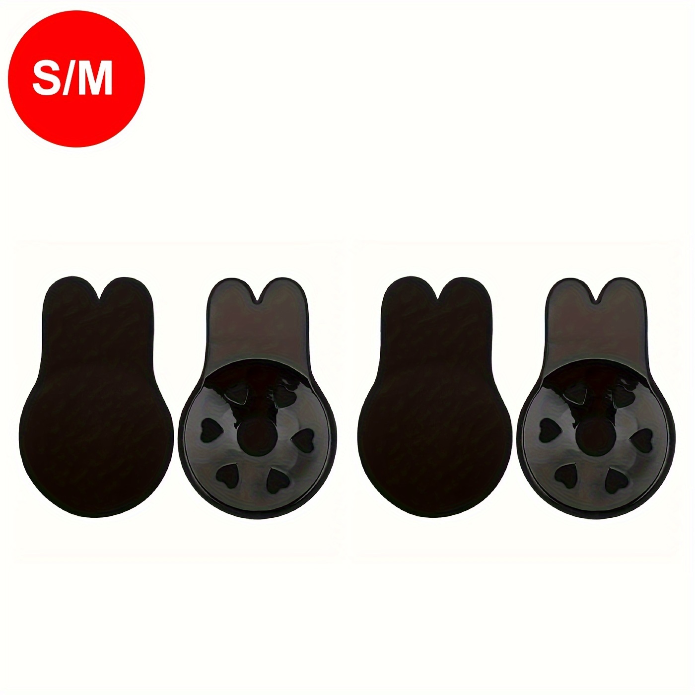 Lady Push Up Bra Strapless Invisible Bra Self Adhesive Silicone Nipple  Cover Stickers Rabbit Ear Chest Lifting Stickers Lifting Chest Stick From  1,48 €