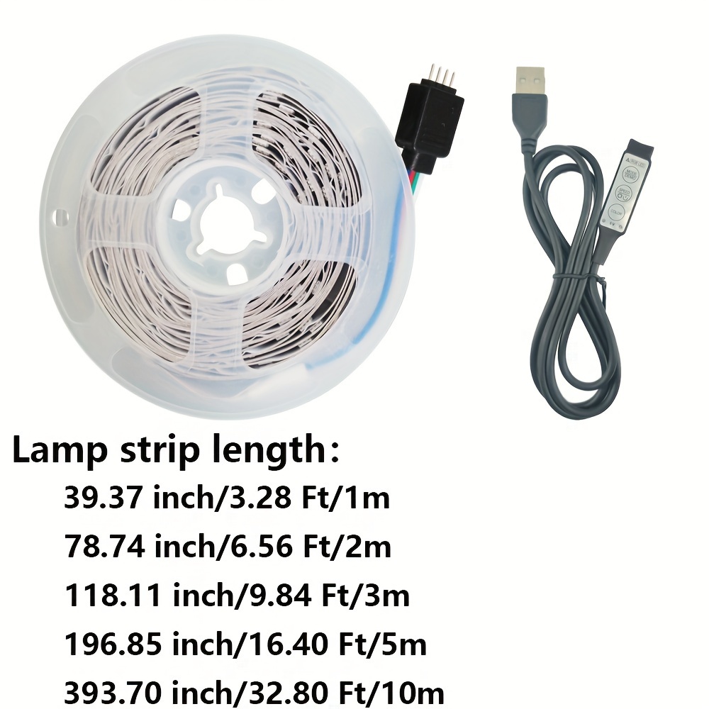 Smd 2835/3535 Rgb Tv Backlight Led Strip Lights 3 Button - Temu
