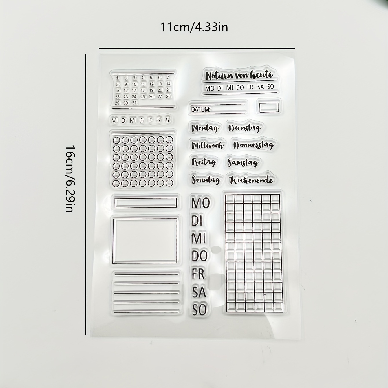 Add a Touch of Creativity to Your Journal with This Transparent Silicone  Stamp Planner!