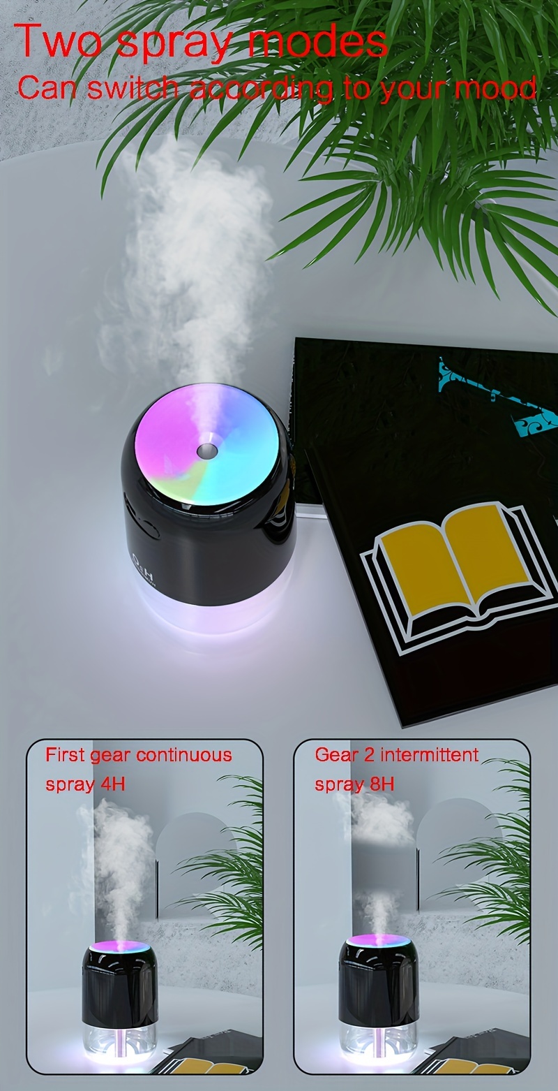 facial steamer nano mist face steamer with colorful lights home portable sauna spa face humidifier atomizer auto shut off 2 spray modes for women men moisturizing hydrating details 4