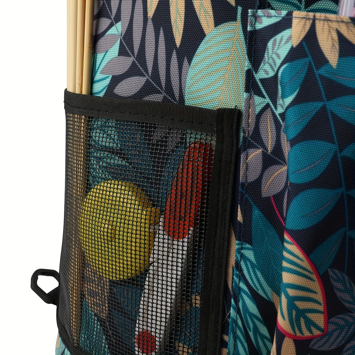 Bluelans Portable DIY Crocheting Knitting Organizer Yarn Thread Storage Bag with Hole, Size: Large, Purple