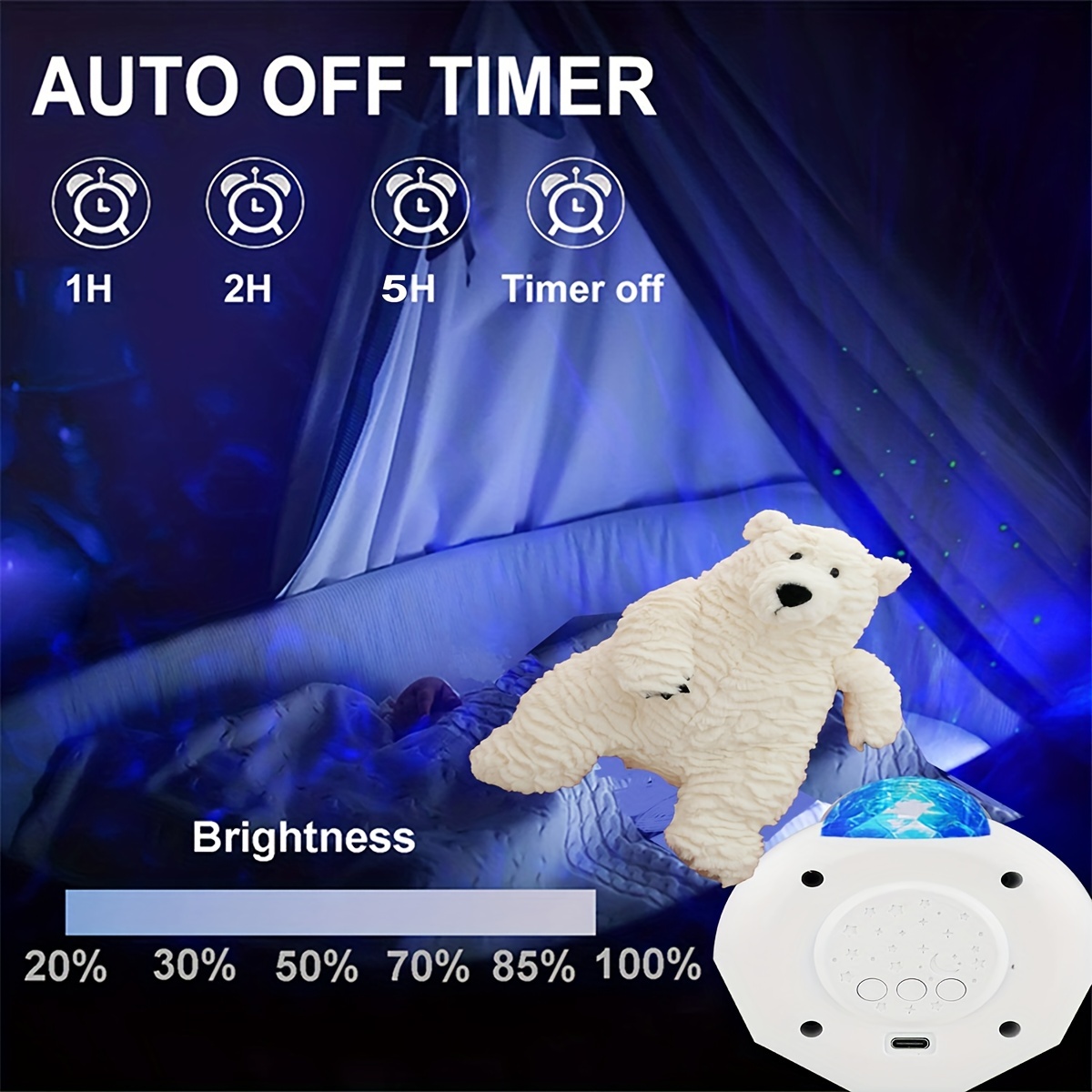 1pc Proyector Estrellas Led Starry Sky Galaxy Night Light - Temu