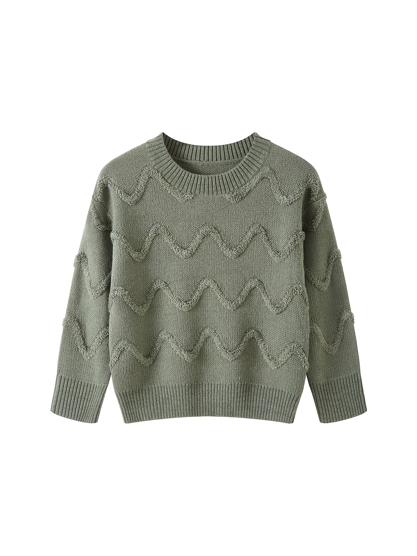 Gvdentm Sweater For Boys Boys Solid Knitted Pullover Sweater Color