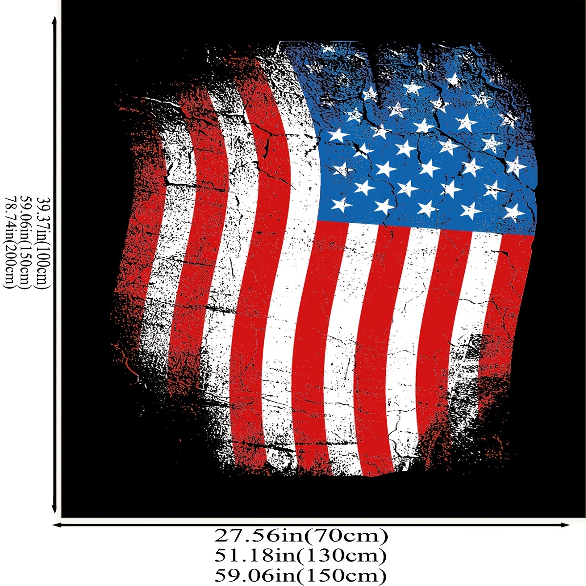 Decke Mit Amerikanischer Flagge – 127x152 Cm, Weiches Flanell, Geschenk Für Polizisten & Patrioten