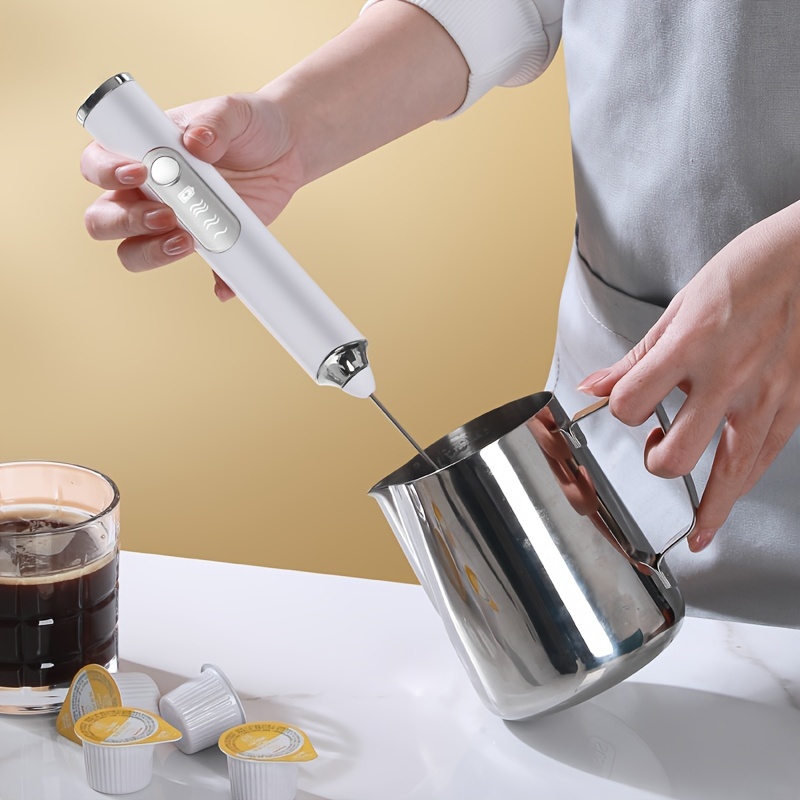 Rechargeable Milk Frother Electric Mixer Whisk Handheld Frother