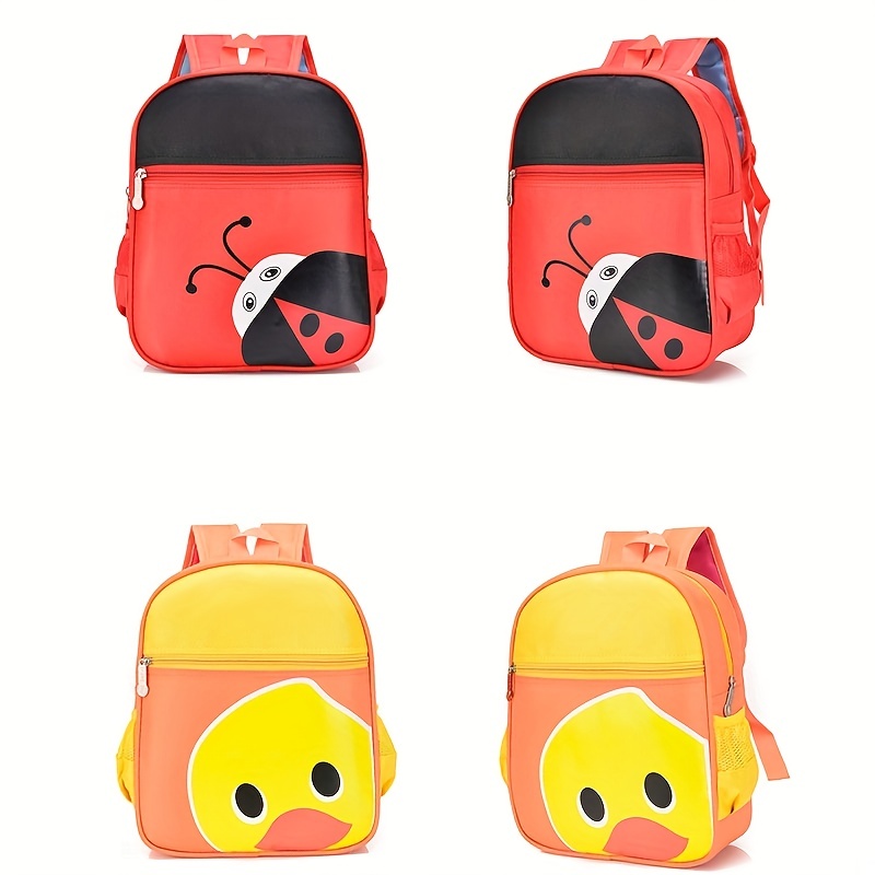 Kids Cartoon Kindergarten Backpack Ladybug Print Car Backpack