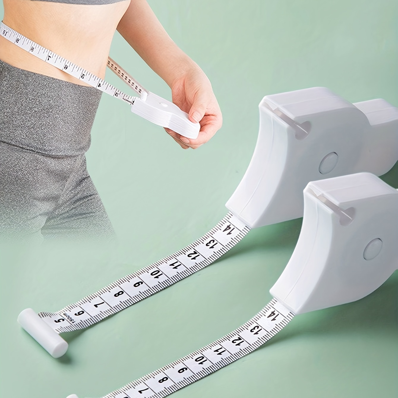 Self-tightening Body Measuring Tape Ruler 150cm/60inch Accurate Fitness  Caliper Measuring Body Tape Measure