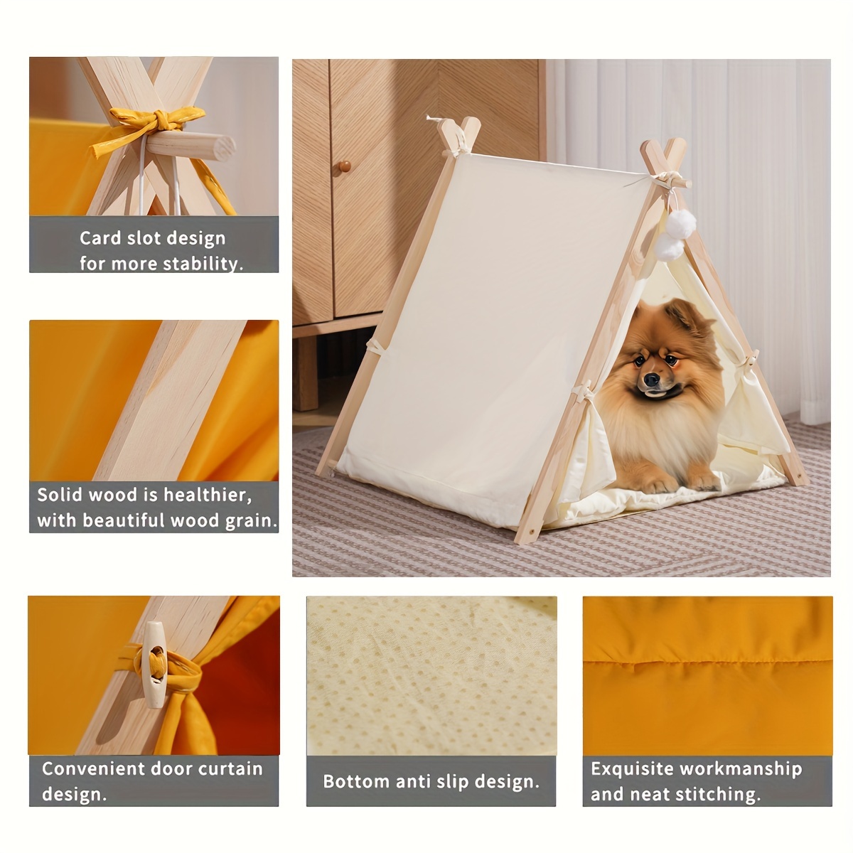 Portable dog clearance tent kennel