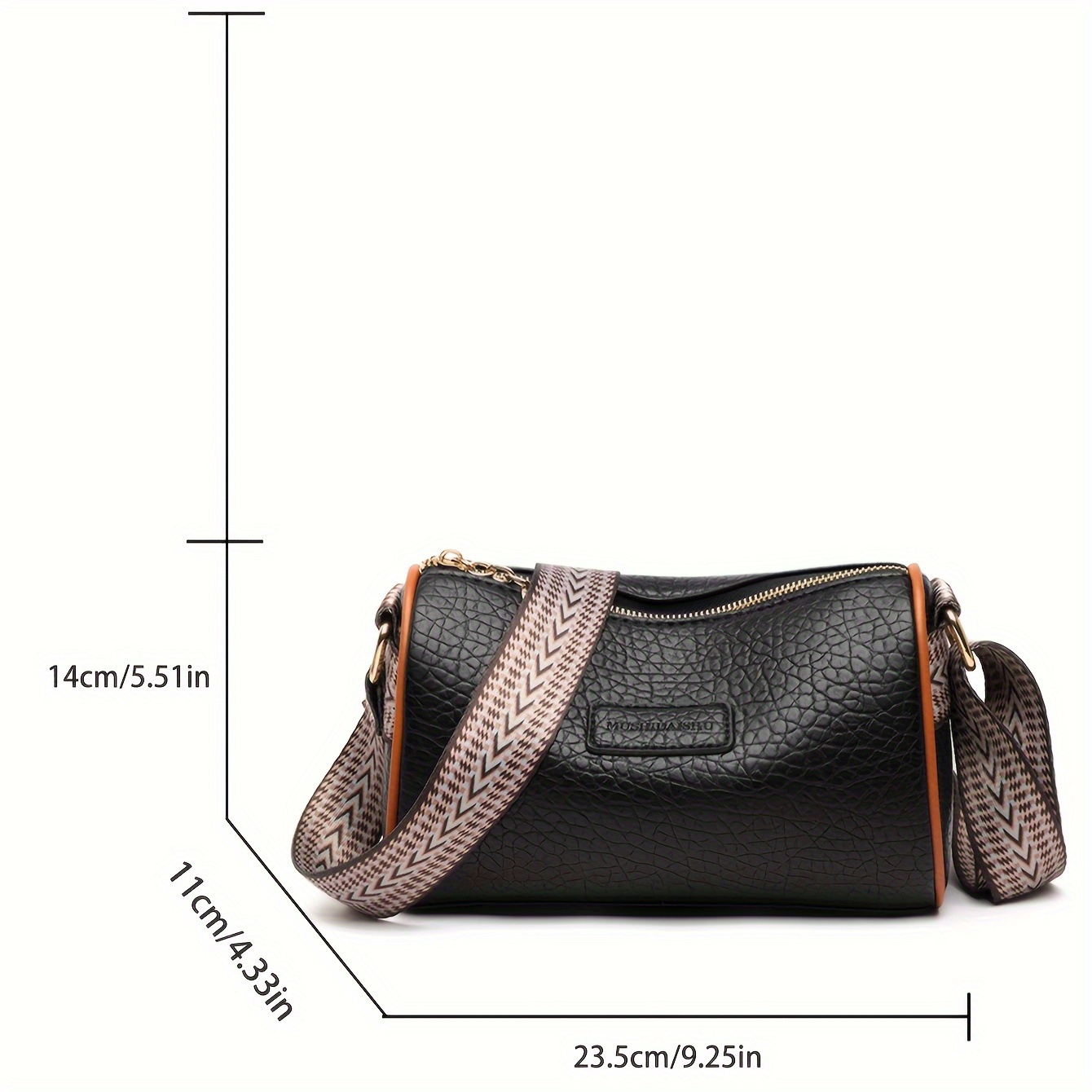 Small Shoulder Bags For Women Wide Strap Crossbody Bag PU Leather