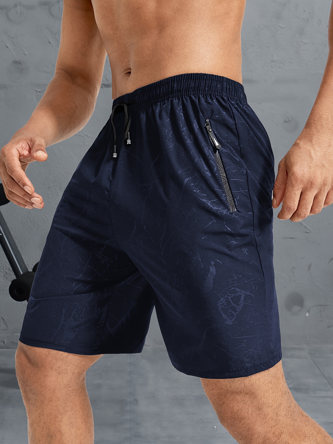 Men's Casual Drawstring Sports Shorts Zipper Pockets Summer - Temu