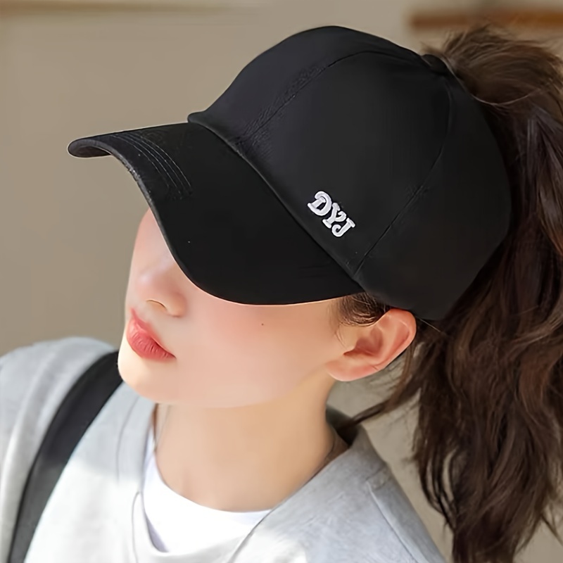 lightweight polyester women s baseball cap ponytail hole sun Temu