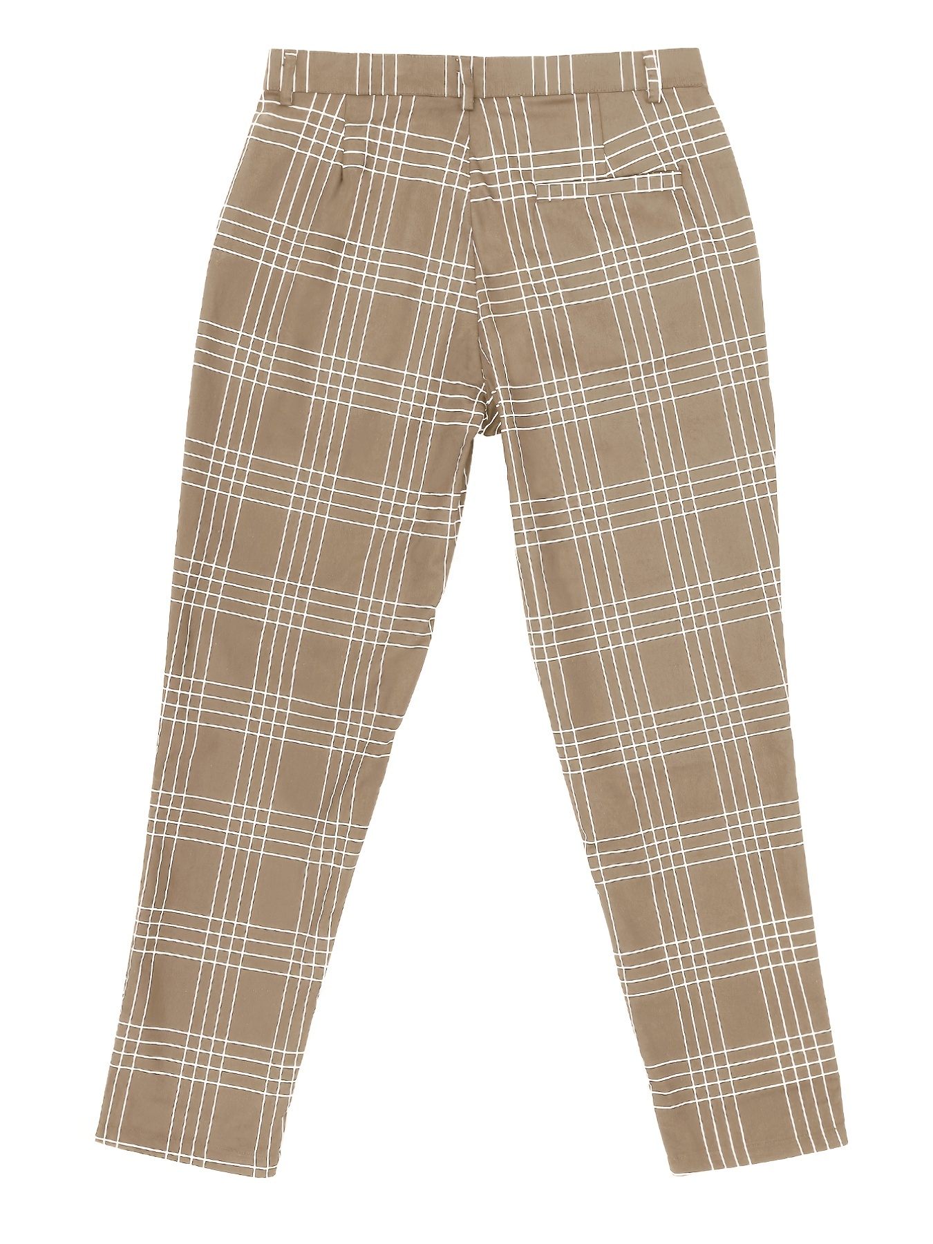 Men's Fashion Plaid Pants (Beige & Copper)