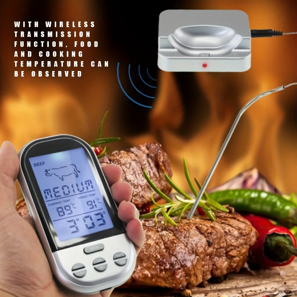 Termometro Cucina Digitale Termometro da Cucina Termometro Carne con  Lettura Istantanea con Sonda Lunga, ampio schermo LCD per cucina, Alimenti,  frittura, grigliate, barbecue (batteria inclusa) : : Casa e cucina