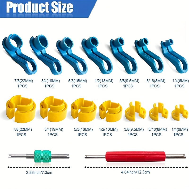 Fuel Line Disconnect Removal Tool Set 1/4 5/16 3/8 1/2 5/8 - Temu