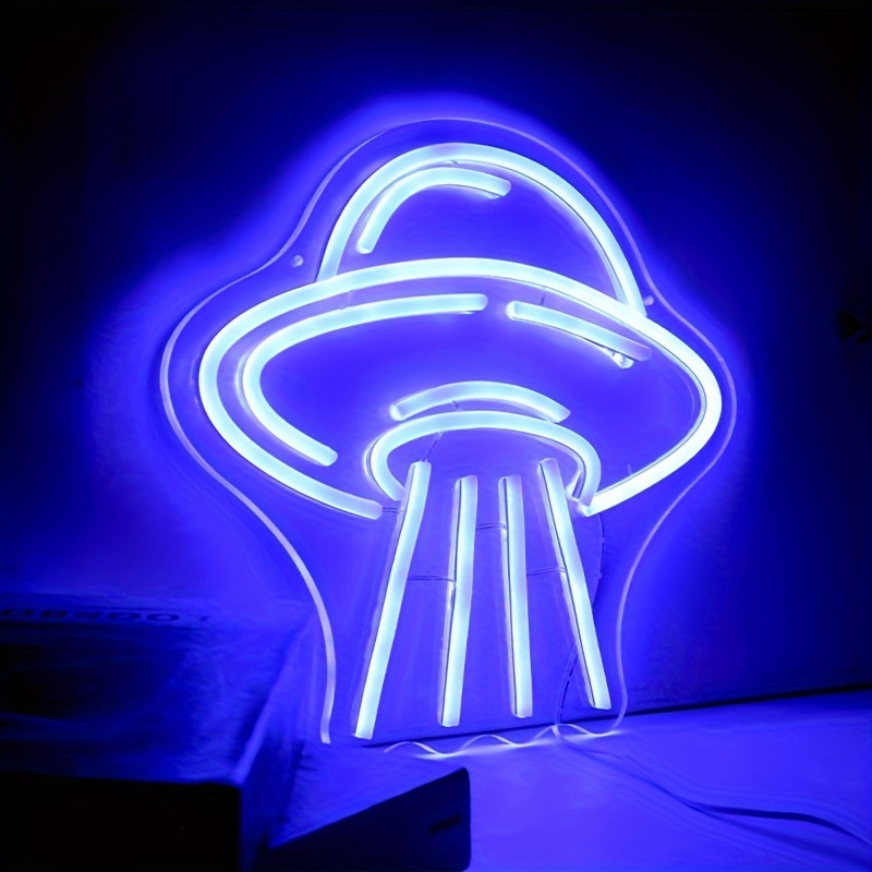 Blue Neon Sign Aesthetic