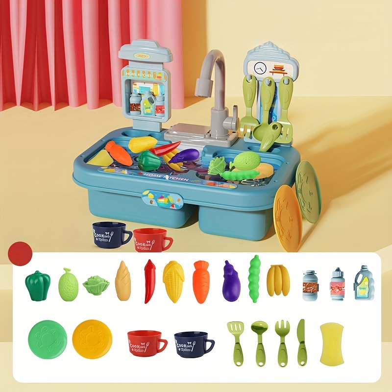 Children's Play House Kitchen Toys Mini Electric Can Add - Temu