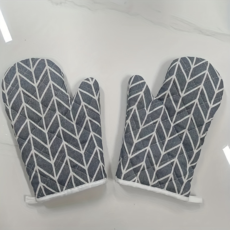 Heat Resistant Oven Mitts - Thickened, Insulated, Anti-scalding, Anti-slip  - Ideal For Commercial And Home Kitchens - Temu