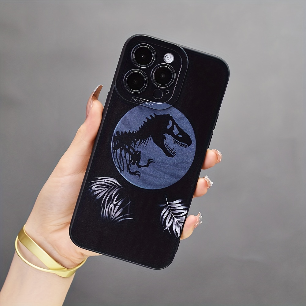 

Premium Dinosaur Pattern Liquid Silicone Mobile Phone Case - Full-body Protection & Shockproof Anti-fall Tpu Soft Rubber Case For 14/13/12/11/xs/xr/x/7/8/6s/mini/plus/pro/max/se/gift