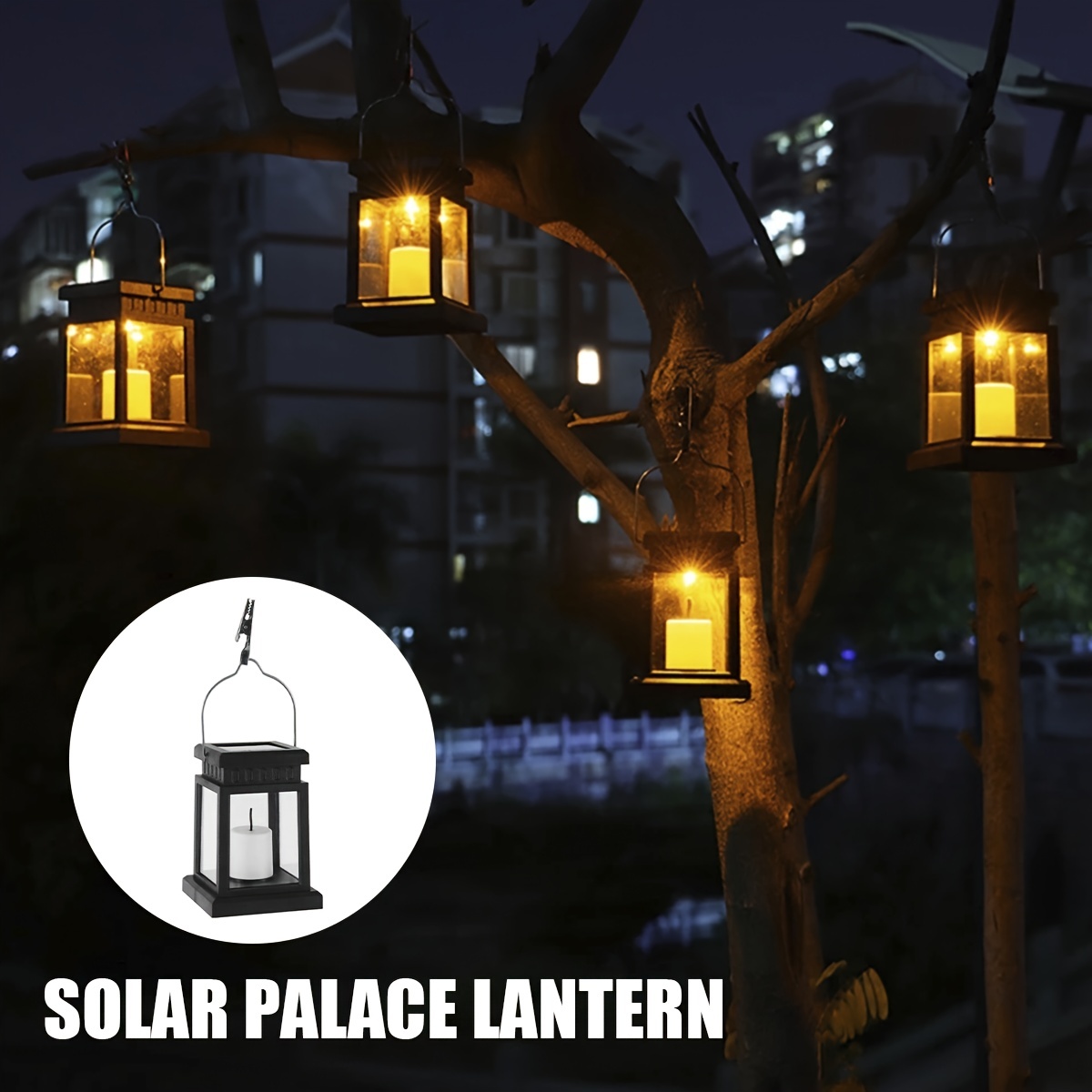 Hanging Solar Lanterns Outdoor Solar Candle - Temu