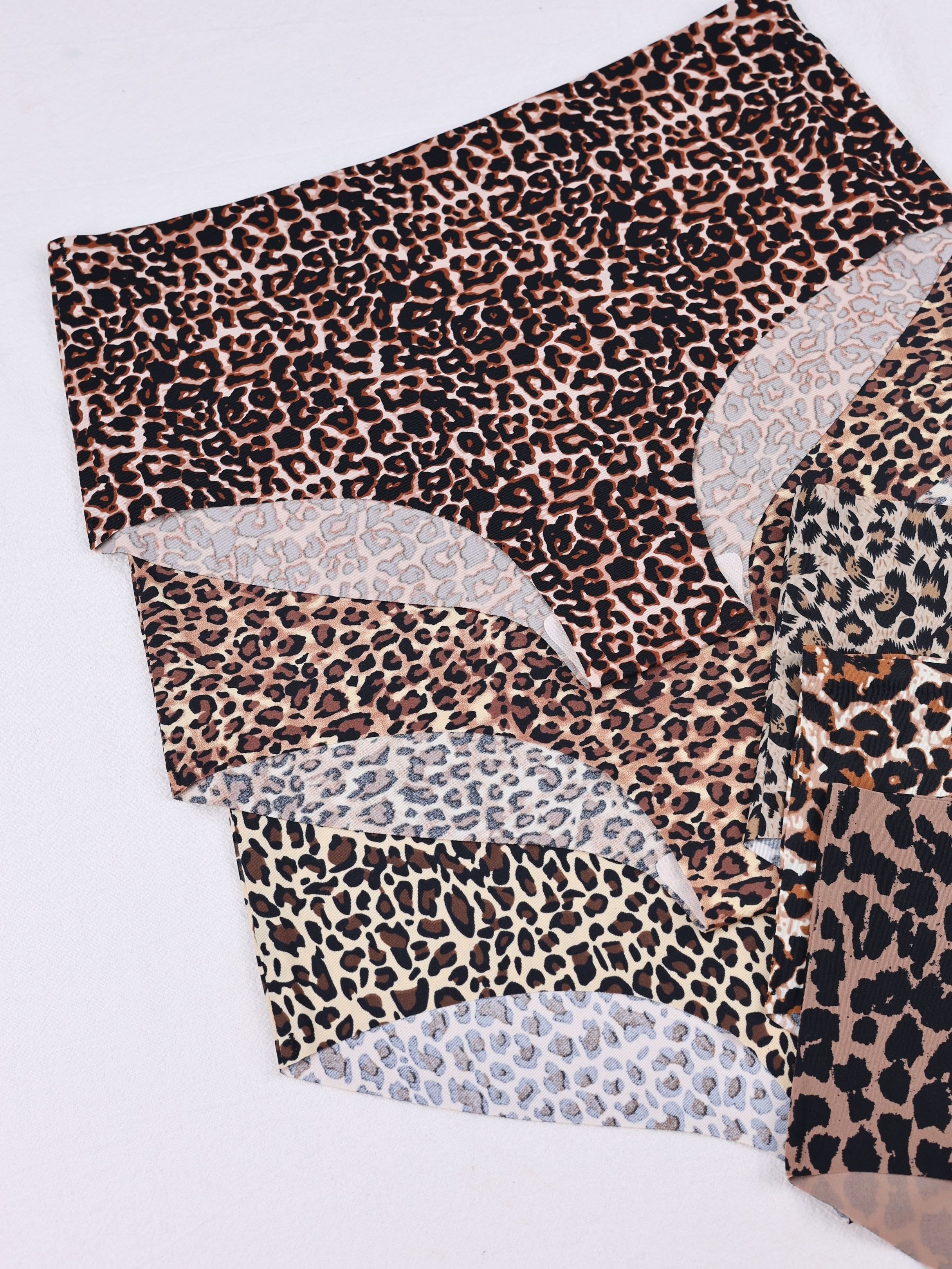 Leopard Print Briefs Comfy Breathable Stretchy Intimates - Temu