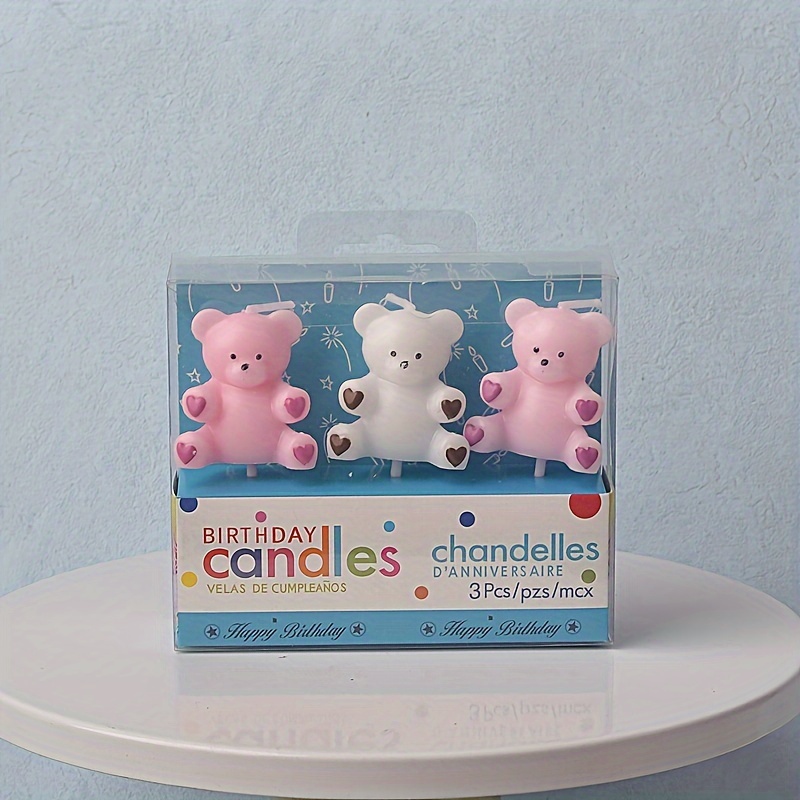 Set of Love Candle Bear