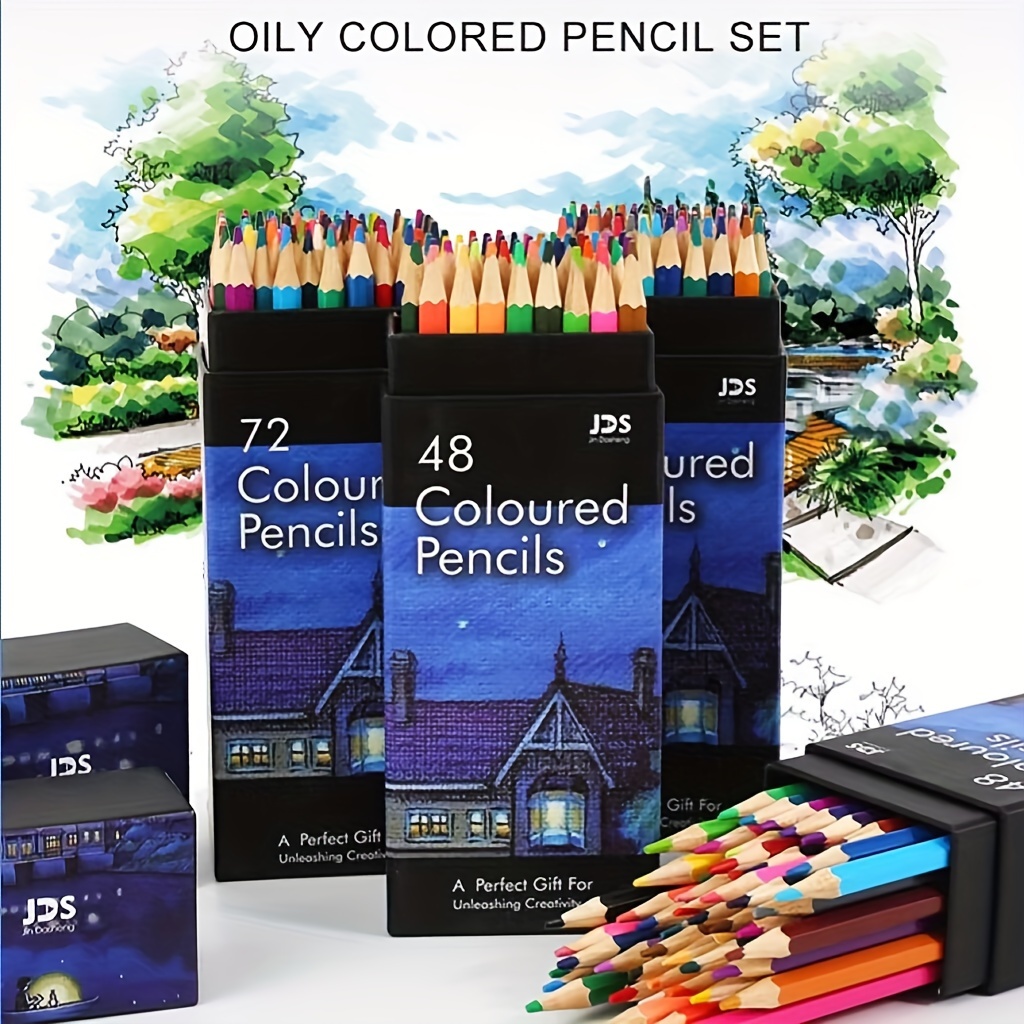 12/24/36/48 Colors colored Pencils For Adult Coloring Books - Temu