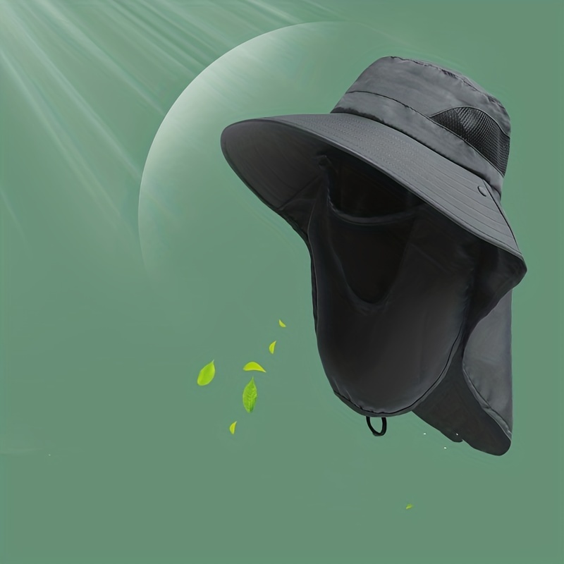 Men's Summer Sun Mask Cover Face Fisherman's Hat Sun Hat - Temu