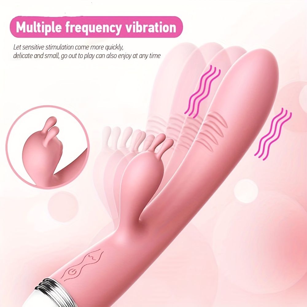 1pc G Spot Rabbit Vibrator Clitoris Stimulator Silicone Vaginal Anal Dildo Massager For Women Masturbation Powerful pic
