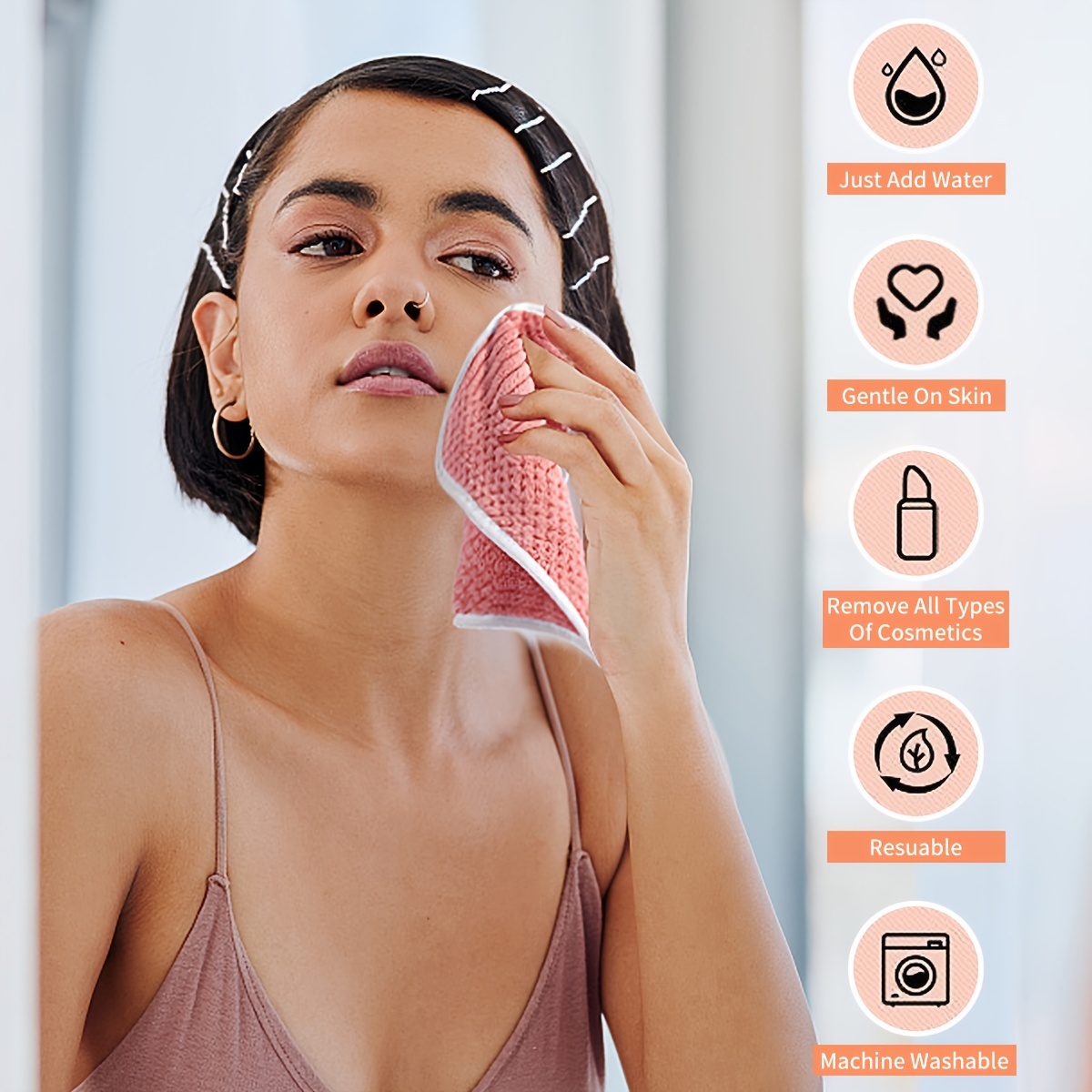 4 pack Square Makeup Removal Towels