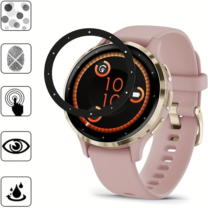 3D Curved Protective Film For Garmin Vivoactive 4S Full Screen