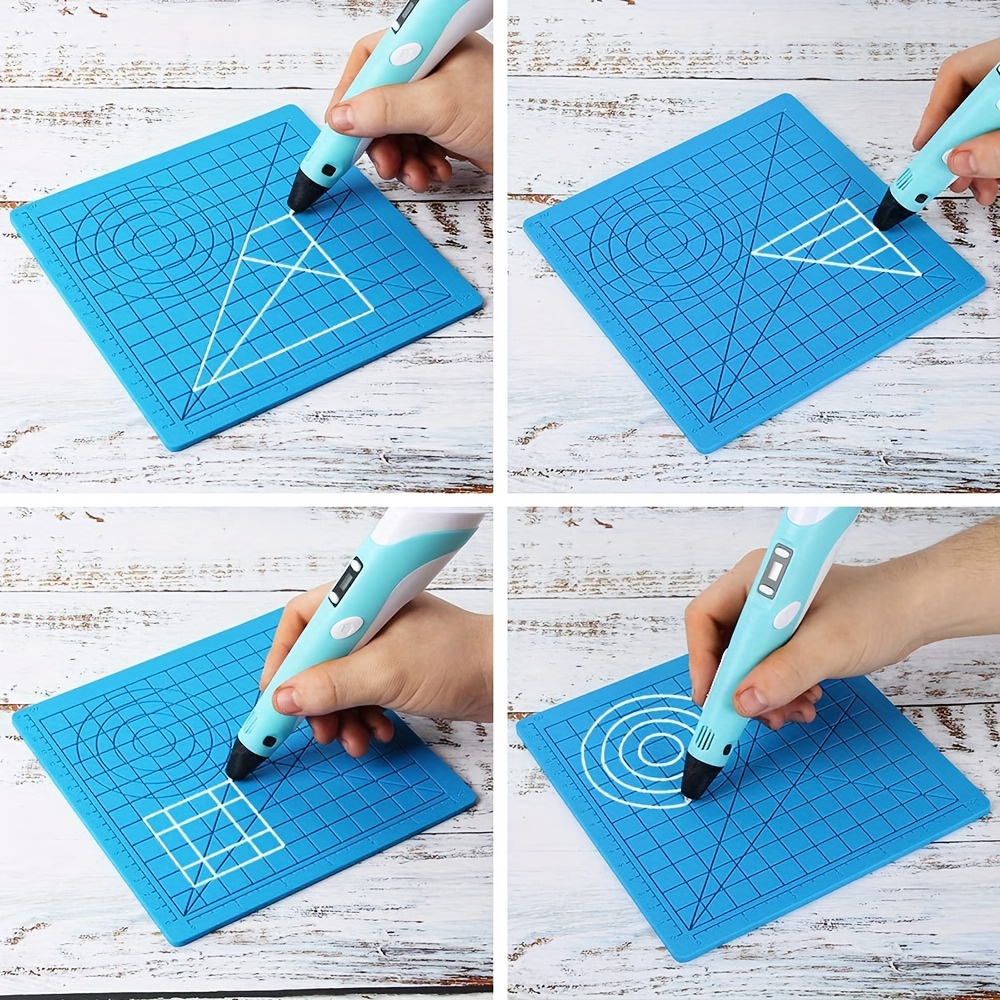 3d Pen Drawing Tool Protection Set, 3d Printing Pen, Silicone Design Mat,  Basic Template Included