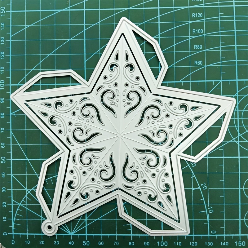 1pc Mini Pentacle Kite Diy Handmade Card Making Metal Embodying Mold Carbon Steel Cutting Template