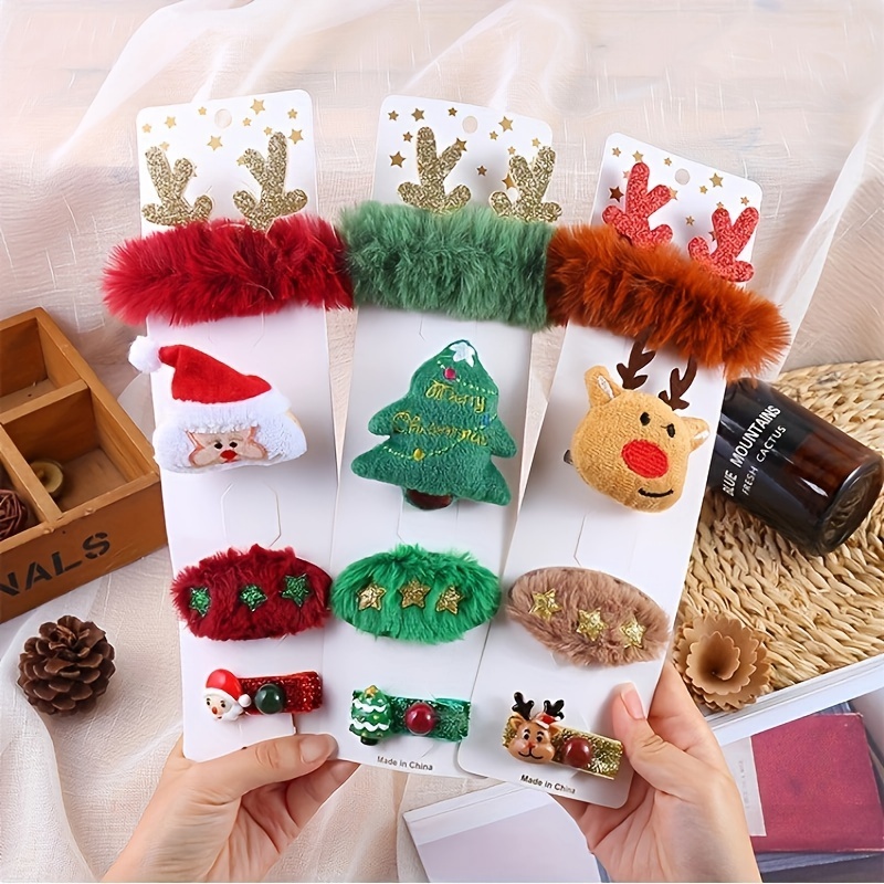 Cute Christmas Hair Clips Decorative Hair Accessories - Temu