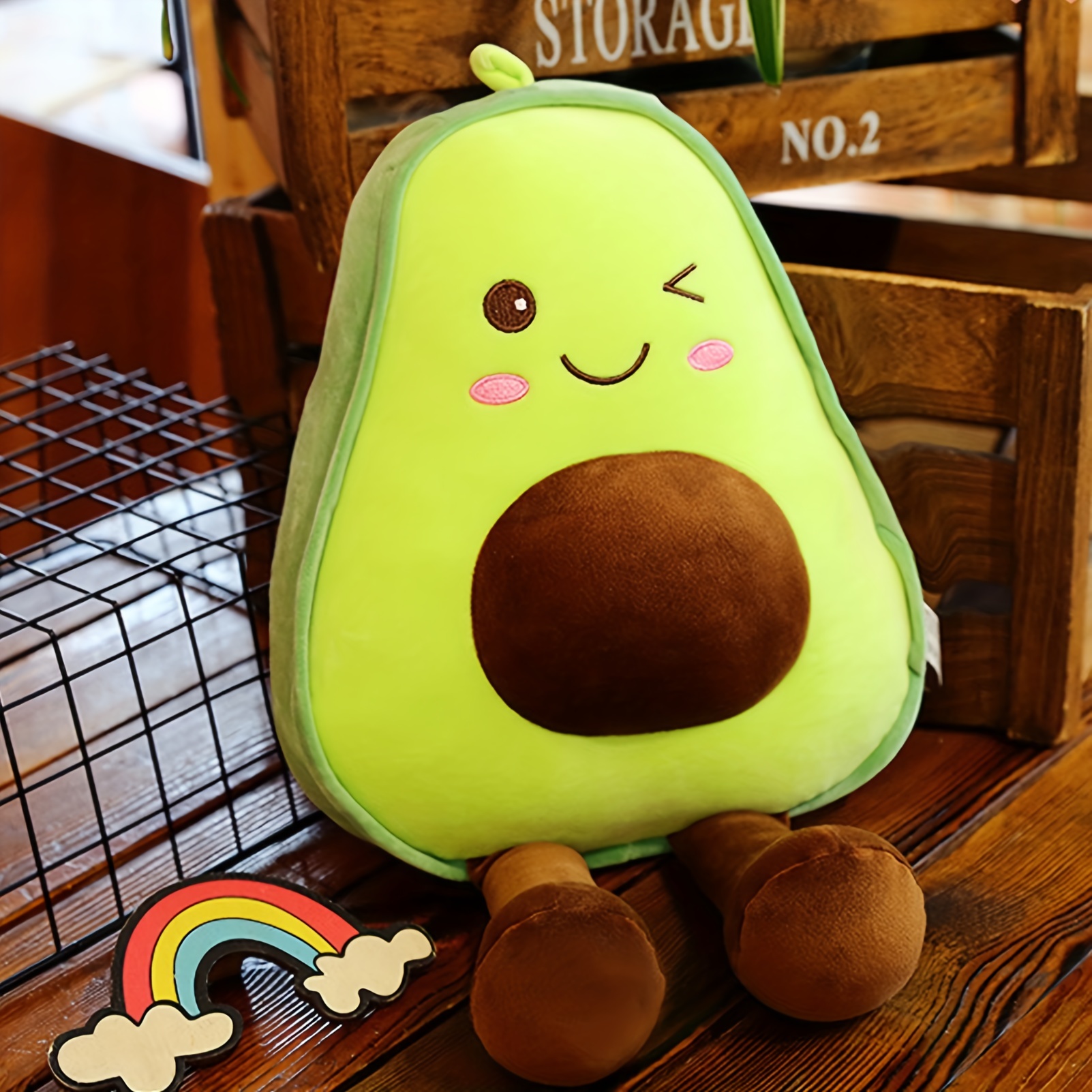 Avocado Plush, Cute Plushies, Avocado Plushie, Cute Stuffed Toys Pillow for  Kids