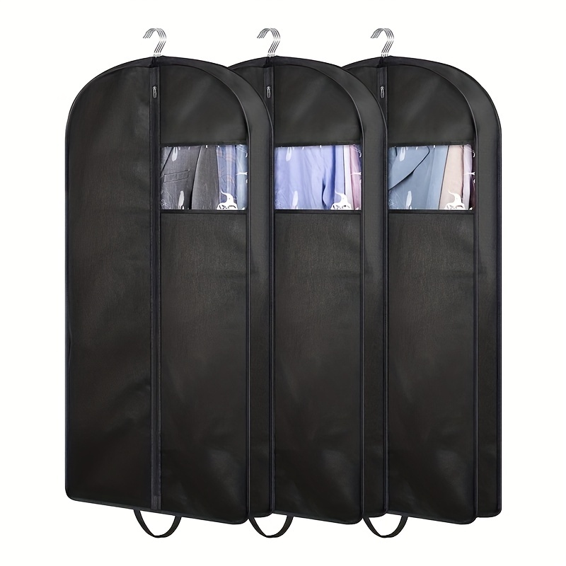 Breathable Garment Bag With Handle For Men And Women's Suits - Temu