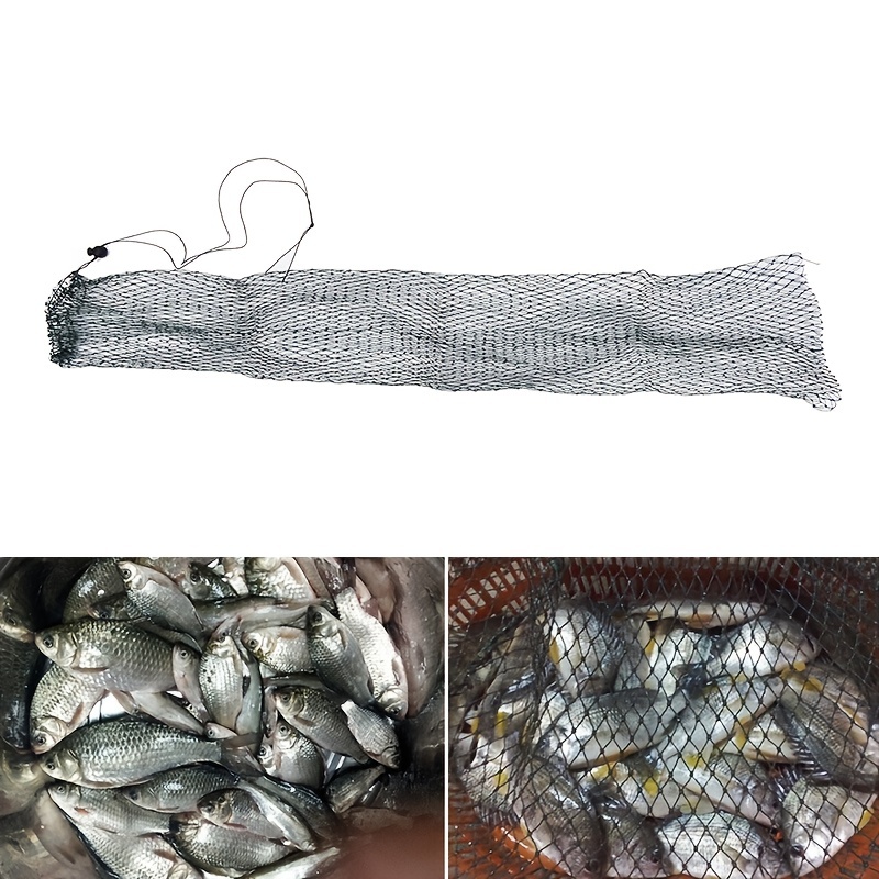 Lanou Multi Size Fishing Net Trap Mesh Luminous Bead Netting Sea Fish Net Tackle Design Copper Shoal Cast Gill Feeder For Fishing Trap 40mm Mesh