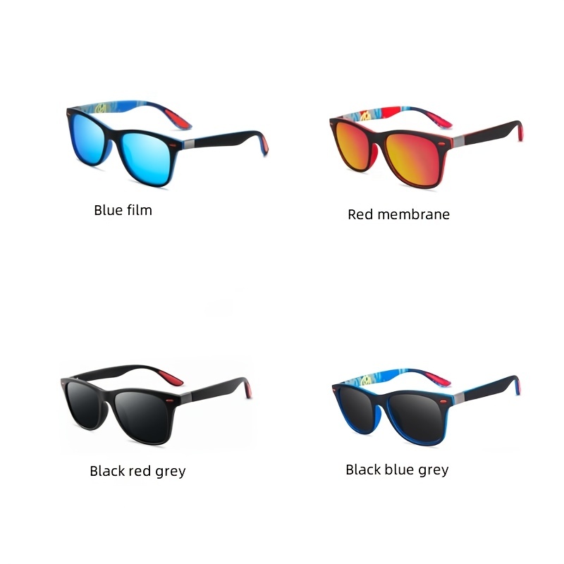 1pc 2023 Mens Polarized Sport Sunglasses Retro Square - Temu
