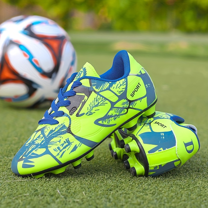 Chaussures De Football Spéciales Pour Les Adolescents Avec Crampons  Antidérapants Pour L'entraînement/les Matches, Fermeture, Mode en ligne