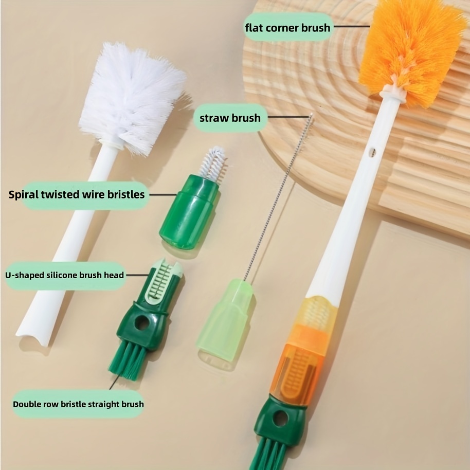 1 Tiny Bottle Cup Lid Detail Brush Straw Cleaner Tools - Temu