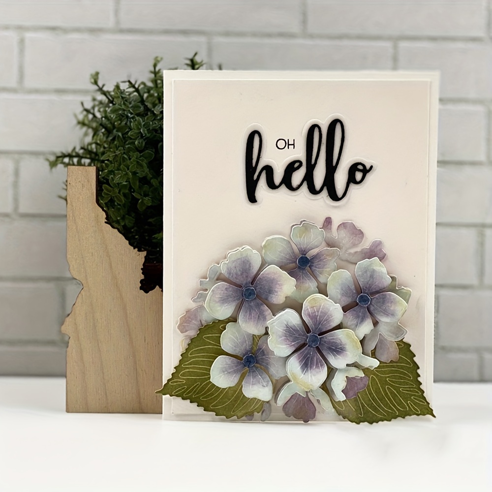 Hortensia – Matrices De Découpe En Métal, Bricolage, Scrapbooking