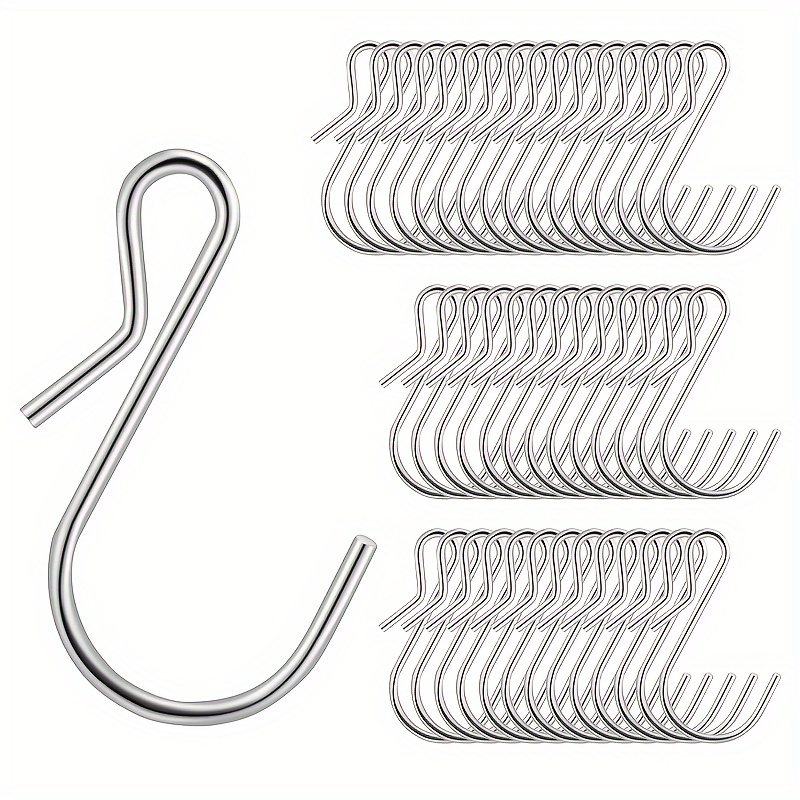 6pcs Stainless Steel Small Clip Hooks - Home & Kitchen - Temu