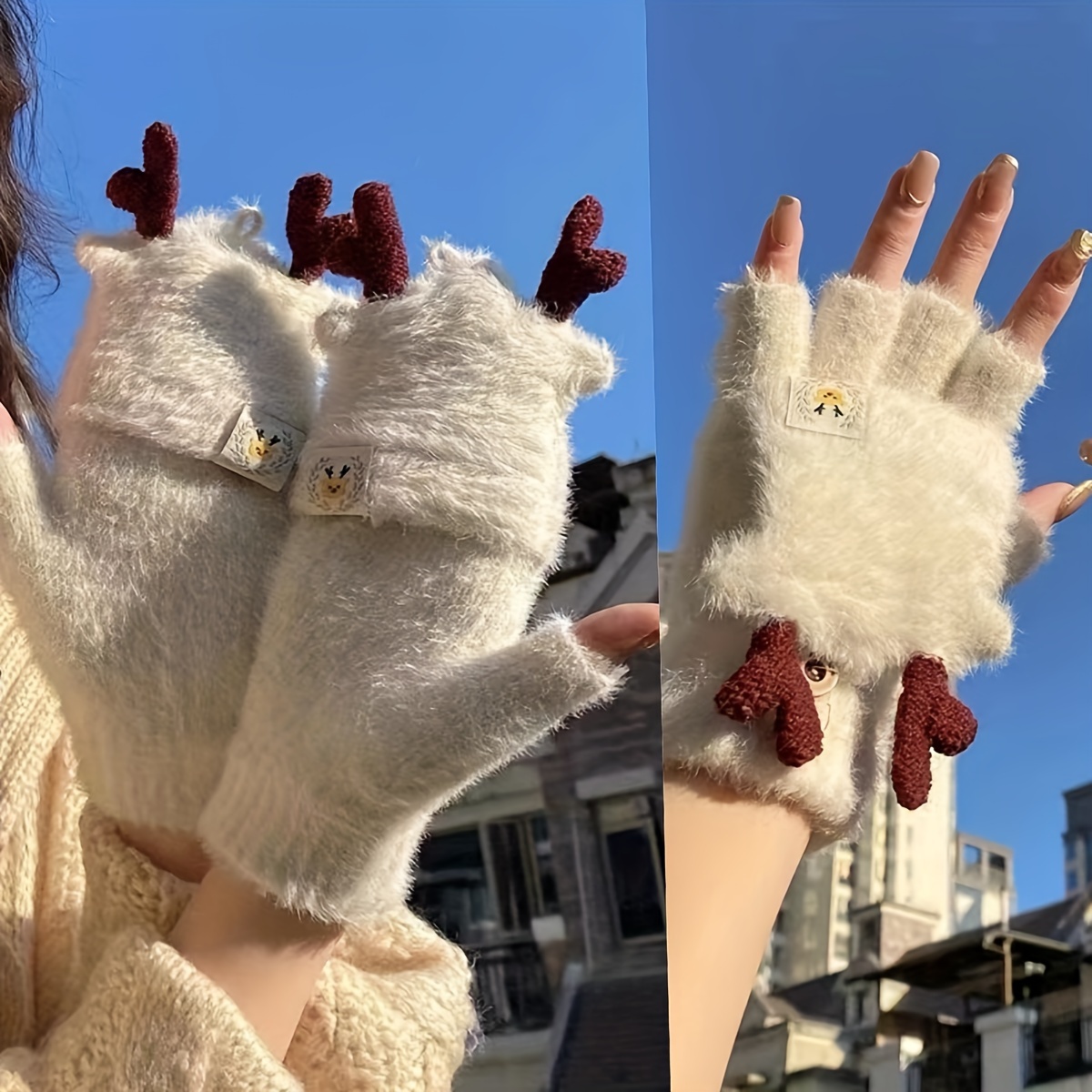 Mitaines fille - gants sans doigts fille