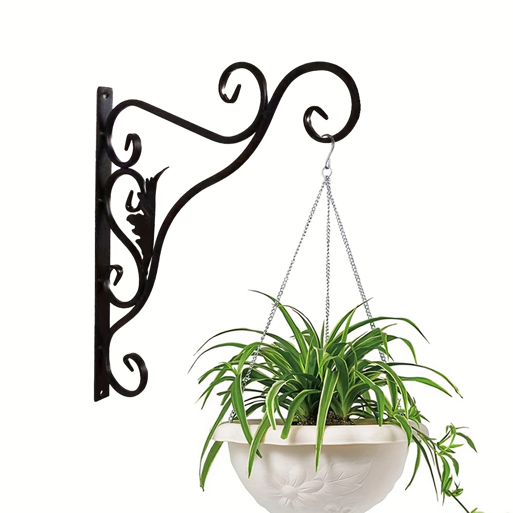Hanging Plant Holder Iron Wall Hooks For Flower Baskets Bird - Temu