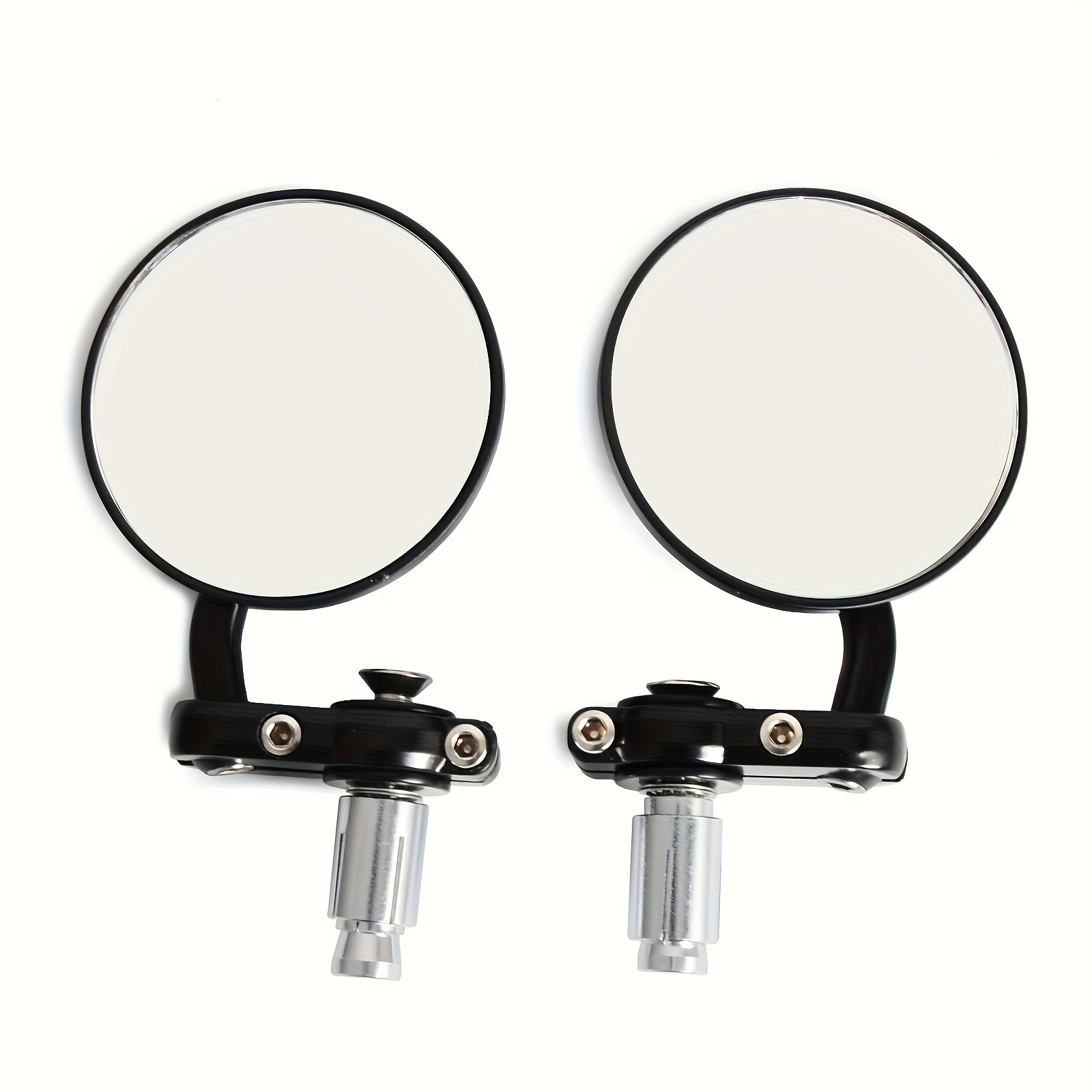 Universal Motorcycle Rear View Mirrors Round Folding Bar End